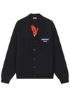 Kenzo Cardigan Boke Flower In Black