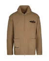Kenzo X Futura 2000 Flower-intarsia Zip Cardigan In Neutral