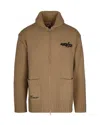 Kenzo X Futura 2000 Flower-intarsia Zip Cardigan In Neutral