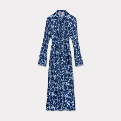 Kenzo Cardigan ' Flower Camo' Femme Bleu Nuit In Dark Blue