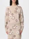 Kenzo Hana Dots Crew-neck Sweater In Brown