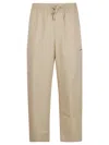 Kenzo Straight Leg Cargo Trousers Pockets In Beige