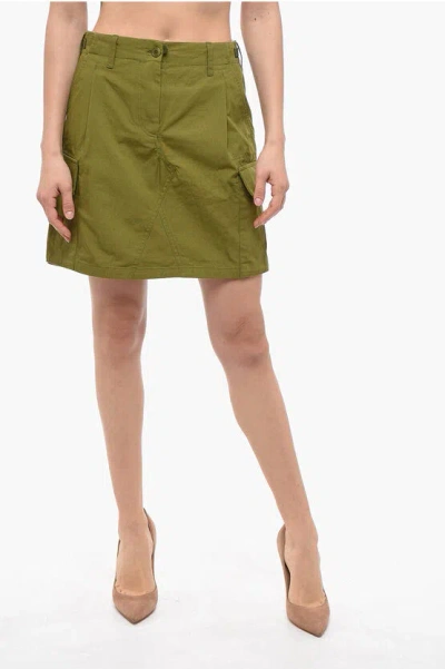 Kenzo Cargo Mini Skirt In Green