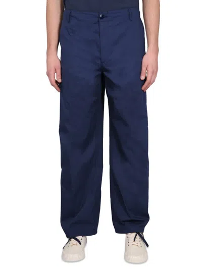 Kenzo Cargo Pants In Blue