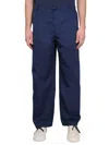 Kenzo Blue Cargo Trousers In Blue