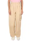Kenzo Women Cargo Pants In Neutral