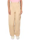 Kenzo Women Cargo Pants In Nude