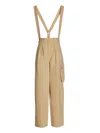 Kenzo Beige Cargo Pants With Braces