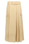 Kenzo Utility Skirt With Belted Waist And Cargo Pockets