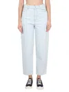 Kenzo Women Carrot Fit Jeans In Azure