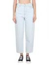 Kenzo Women Carrot Fit Jeans In Blue