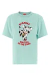 Kenzo Cartoon Logo Crew Neck Graphic T Shirt In Blue