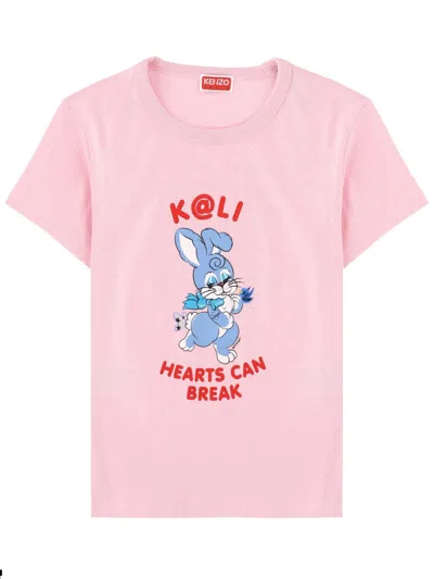 Kenzo 'cartoon' T-shirt In Cotton In Pink