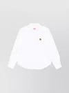 Kenzo Casual Button-down Collar Curved Hem Top