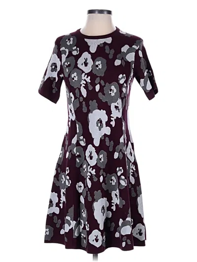 Pre-owned Kenzo Casual Dress In Burgundy
