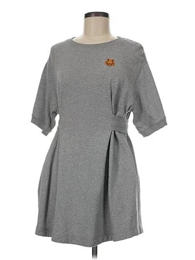 Pre-owned Kenzo Casual Dress In Gray