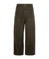 Kenzo Casual Pants With Belt Loops In Green