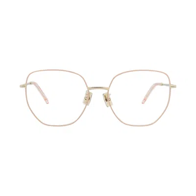 Pre-owned Kenzo Cat Eye-frame Metal Optical Frames 'gold/transparent' | Men's Size Onesize