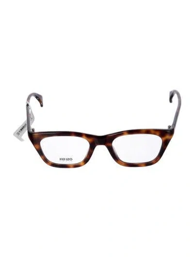 Pre-owned Kenzo Cat-eye Eyeglasses W/ Tags In Brown