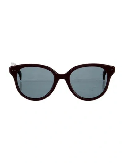 Pre-owned Kenzo Cat-eye Tinted Sunglasses In Red