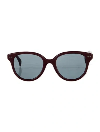Pre-owned Kenzo Cat-eye Tinted Sunglasses In Red