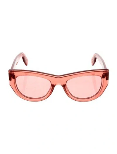 Pre-owned Kenzo Cat-eye Tinted Sunglasses In Red