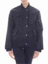 Kenzo Tech Fabric Bomber Jacket In Negro