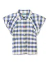 Kenzo Check Pattern Blouse In Blue