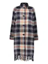 Kenzo Woman Coat Midnight Blue Size 4 Wool In Blue