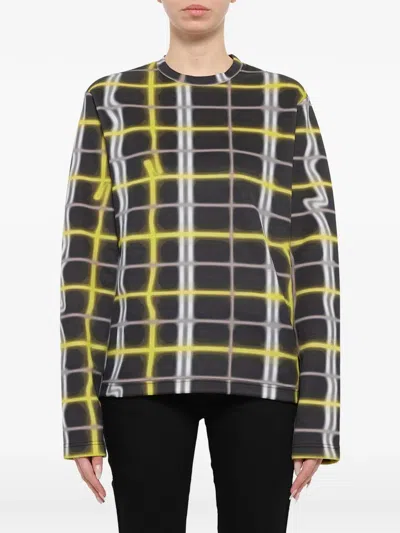 Kenzo Check-print Long-sleeve T-shirt In Multi