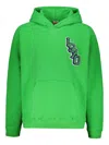Kenzo Chenille-logo Hoodie In Green