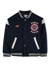 Kenzo Chenille Logo Patch Jacket In 蓝色