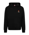 Kenzo Chest Logo-print Detail Hoodie In Black