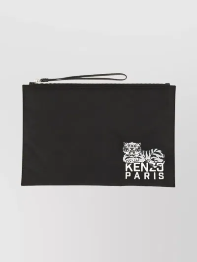 KENZO CHIC WRIST STRAP CLUTCH BAG