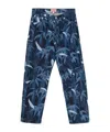 Kenzo Hawaiian Jeans In Blue