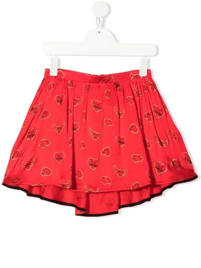 Kenzo Kids' Chinese New Year Skirt In Red