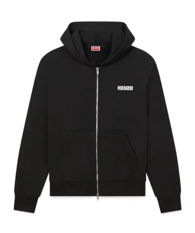 KENZO 'KENZO CITY' FULL-ZIP HOODIE IN COTTON