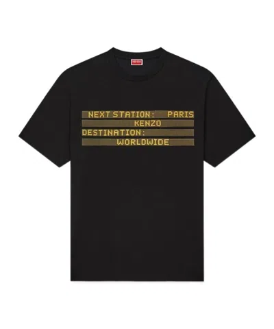 Kenzo ' City' T-shirt In Cotton In Black