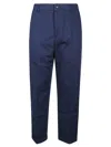 Kenzo Blue Cargo Trousers In Bleu Nuit