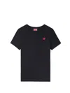 Kenzo Boke Flower-patch Cotton T-shirt In Black