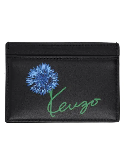 Kenzo Classic Leather Wallet For Men In Black