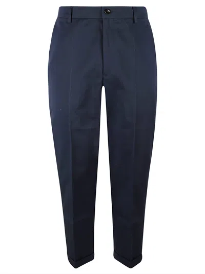 Kenzo Classic Plain Trousers In Blue