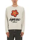 Kenzo Classic Sweatshirt. In White