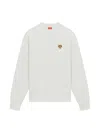 Kenzo 'lucky Tiger Crest' Embroidered Classic Sweatshirt In Grey