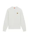 Kenzo 'lucky Tiger Crest' Embroidered Classic Sweatshirt In Grey