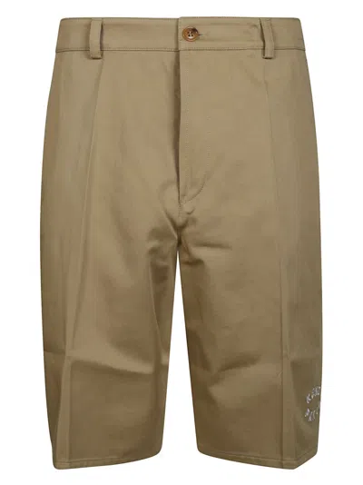 Kenzo Classic Tailored Chino Bermuda Shorts In Neutral
