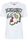 Kenzo Women's Tiger Varsity Crew-neck T-shirt In White