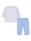 Kenzo Cloud-print Trouser And Sweatshirt Set In Blue
