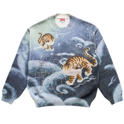 Pre-owned Kenzo Cloud Tiger Jumper Sweaters 'midnight Blue' | Men's Size S