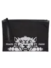 Kenzo Pochette Nera Con Ricamo Tigre In Black